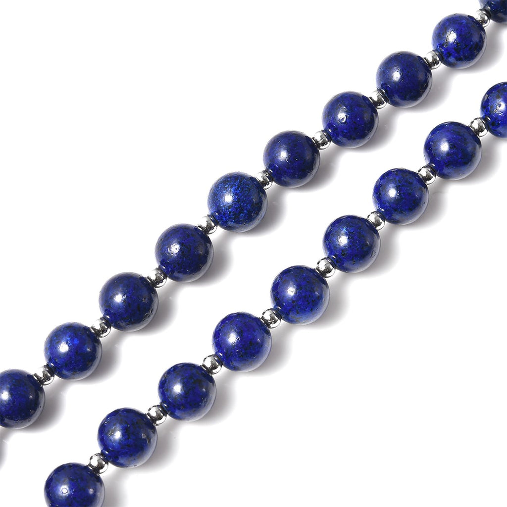 Lapislazuli-Halskette, ca. 45 cm, ca. 180,50 ct