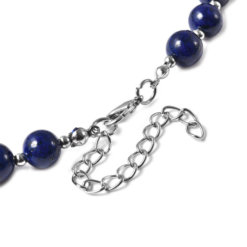 Lapislazuli-Halskette, ca. 45 cm, ca. 180,50 ct