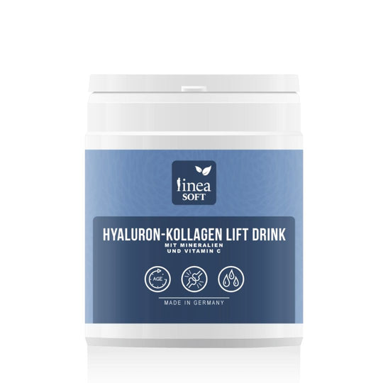 Linea Soft 5er-Set Hyaluron und Collagen Anti-Aging Lift Drink 300 gr - 30 Tage Kur