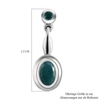 Grandidierit-Ohrringe, 925 Silber platiniert ca. 0.99 ct