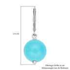 Amazonit Ohrringe, 925 Silber rhodiniert ca. 11,65 ct