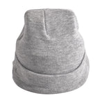 Vielseitige Strickmütze mit Bluetooth und eingebautem LED-Licht, 21x28cm, grau