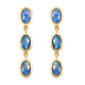 Boulder Opal Triplett Ohrhänger in Silber