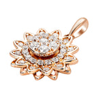 Lustro Stella - Weißer Zirkonia-Anhänger, 925 Silber rosévergoldet ca. 0.63 ct