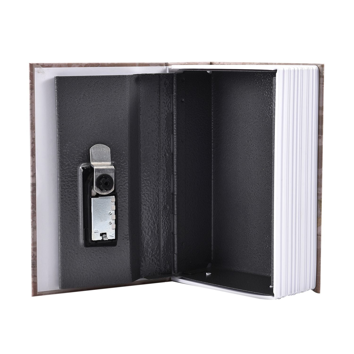Wörterbuch-Safe mit Eiffelturm-Muster, mit 2 buchförmigen Schlüsseln, Größe 18x12x5,5 cm