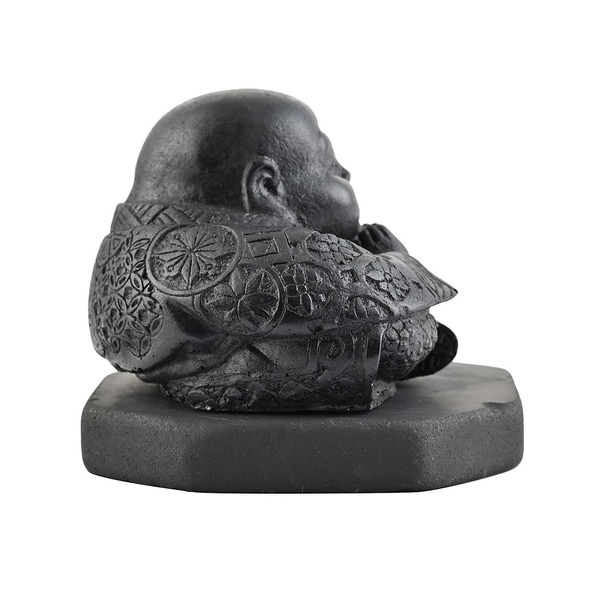 Chinese Buddha Shungite Figurine 1.5x1.75 Approx. 1200.00ctw