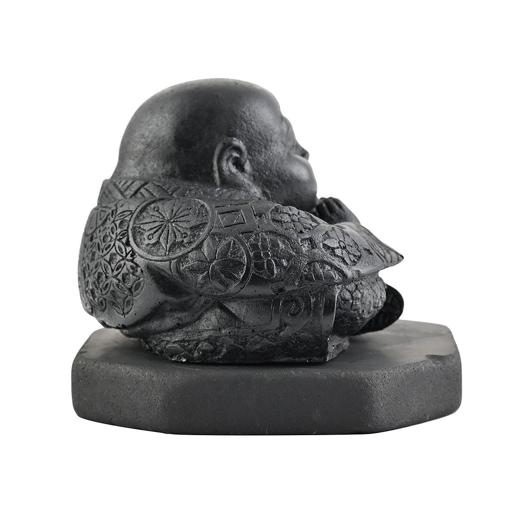 Chinese Buddha Shungite Figurine 1.5x1.75 Approx. 1200.00ctw