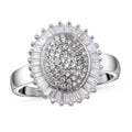 Lustro Stella - weißer Zirkonia Ring, 925 Silber rhodiniert (Größe 16.00) ca. 2,42 ct