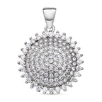 Lustro Stella - weißer Zirkonia-Anhänger, 925 Silber rhodiniert ca. 1,79 ct