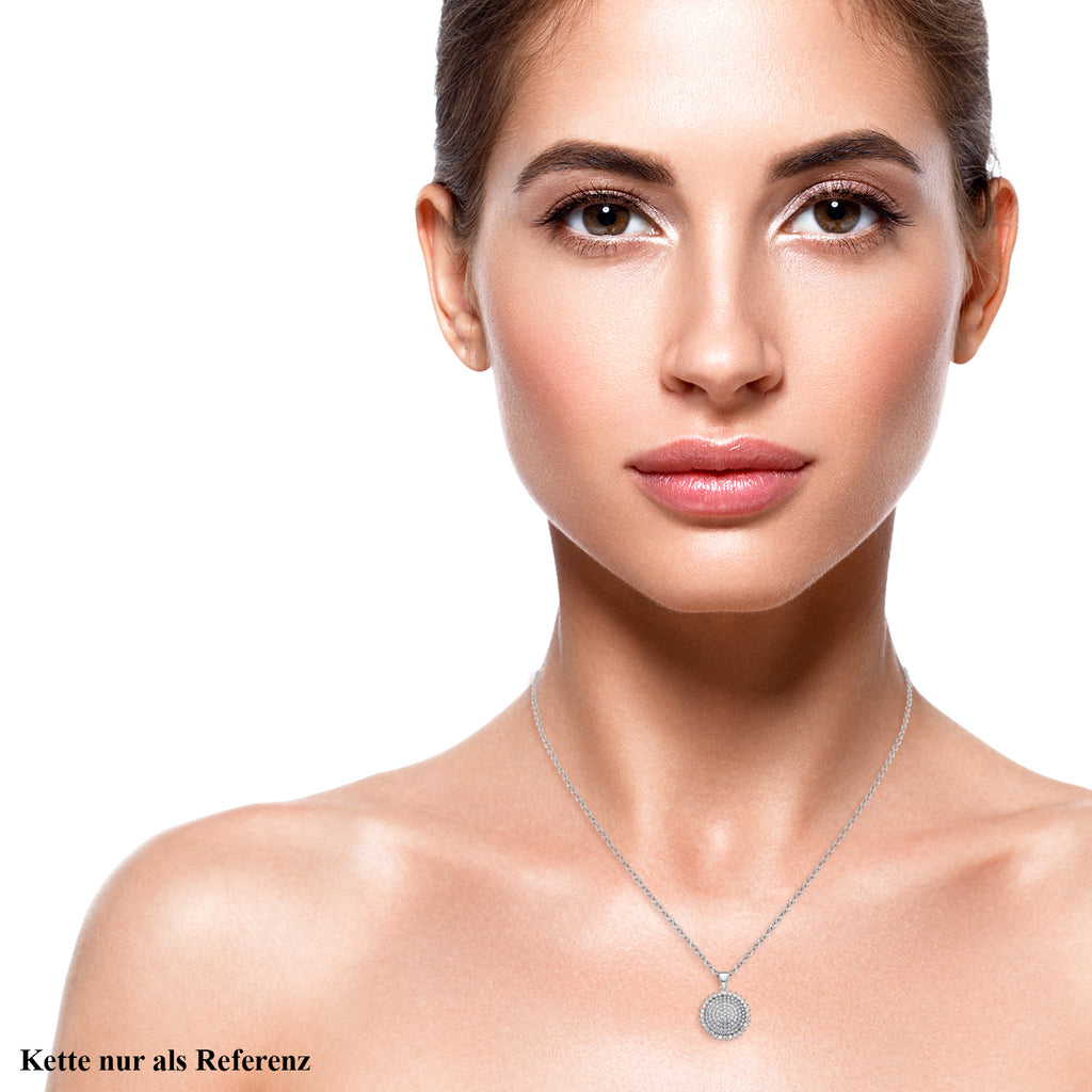 Lustro Stella - weißer Zirkonia-Anhänger, 925 Silber rhodiniert ca. 1,79 ct