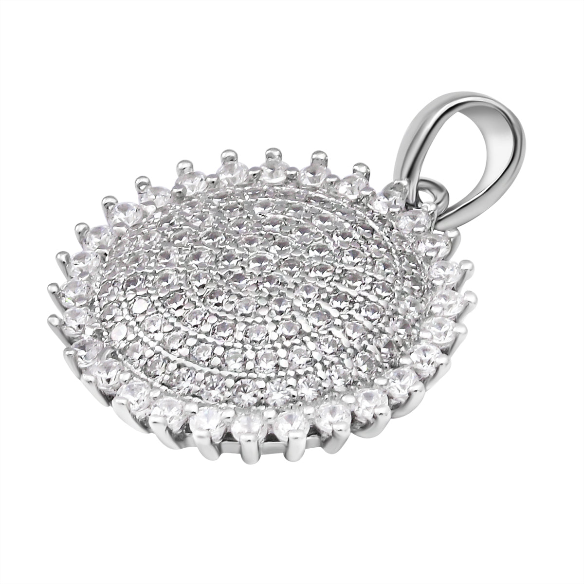 Lustro Stella - weißer Zirkonia-Anhänger, 925 Silber rhodiniert ca. 1,79 ct