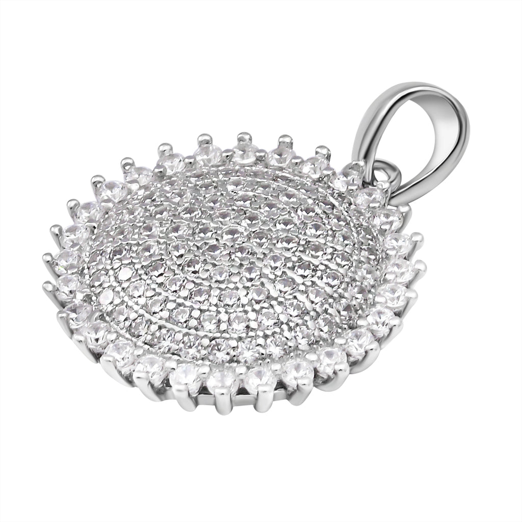 Lustro Stella - weißer Zirkonia-Anhänger, 925 Silber rhodiniert ca. 1,79 ct