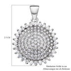 Lustro Stella - weißer Zirkonia-Anhänger, 925 Silber rhodiniert ca. 1,79 ct