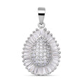 LUSTRO STELLA weißer Zirkonia-Anhänger - 2,79 ct.