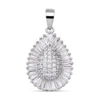 Lustro Stella - weißer Zirkonia-Anhänger, 925 Silber rhodiniert ca. 2,79 ct