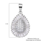 Lustro Stella - weißer Zirkonia-Anhänger, 925 Silber rhodiniert ca. 2,79 ct
