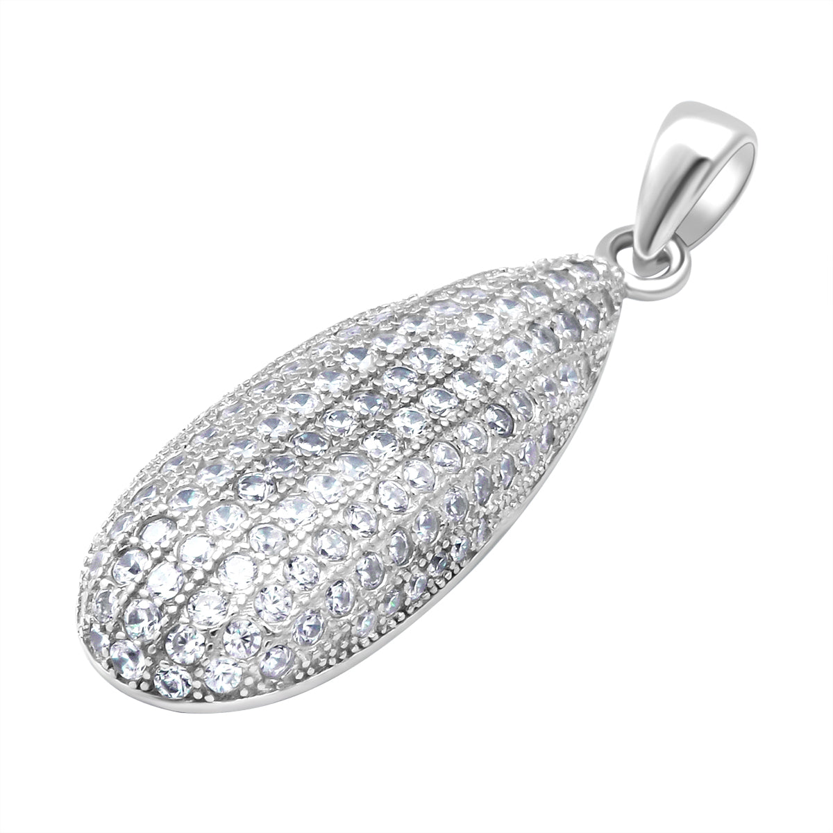 Lustro Stella - weißer Zirkonia-Anhänger, 925 Silber rhodiniert ca. 1.64 ct