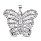 Lustro Stella - weißer Zirkonia-Anhänger, 925 Silber rhodiniert ca. 7.59 ct