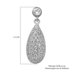 LUSTRO STELLA - weiße Zirkonia-Ohrringe, 925 Silber ca. 1.75 ct