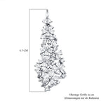 Lustro Stella - weiße Zirkonia-Ohrringe, 925 Silber rhodiniert ca. 15,09 ct