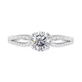 Lustro Stella - Weißer Zirkonia-Ring, 925 Silber rhodiniert (Größe 16.00) ca. 0,90 ct