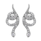 Lustro Stella - Weiße Zirkonia-Ohrringe, 925 Silber ca. 0,75 ct