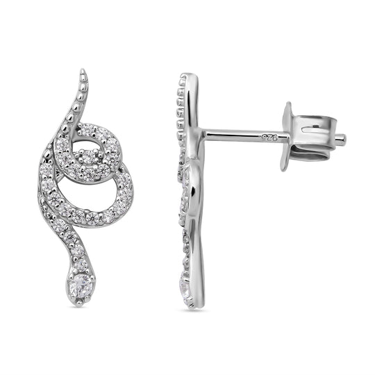Lustro Stella - Weiße Zirkonia-Ohrringe, 925 Silber ca. 0,75 ct