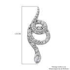 Lustro Stella - Weiße Zirkonia-Ohrringe, 925 Silber ca. 0,75 ct