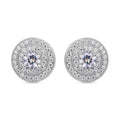 Lustro Stella - Weiße Zirkonia-Ohrringe, 925 Silber ca. 1,40 ct