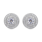 Lustro Stella - Weiße Zirkonia-Ohrringe, 925 Silber ca. 1,40 ct