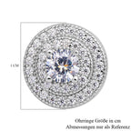 Lustro Stella - Weiße Zirkonia-Ohrringe, 925 Silber ca. 1,40 ct