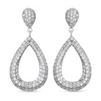 Lustro Stella - Weiße Zirkonia-Ohrringe, 925 Silber rhodiniert ca. 3.09 ct