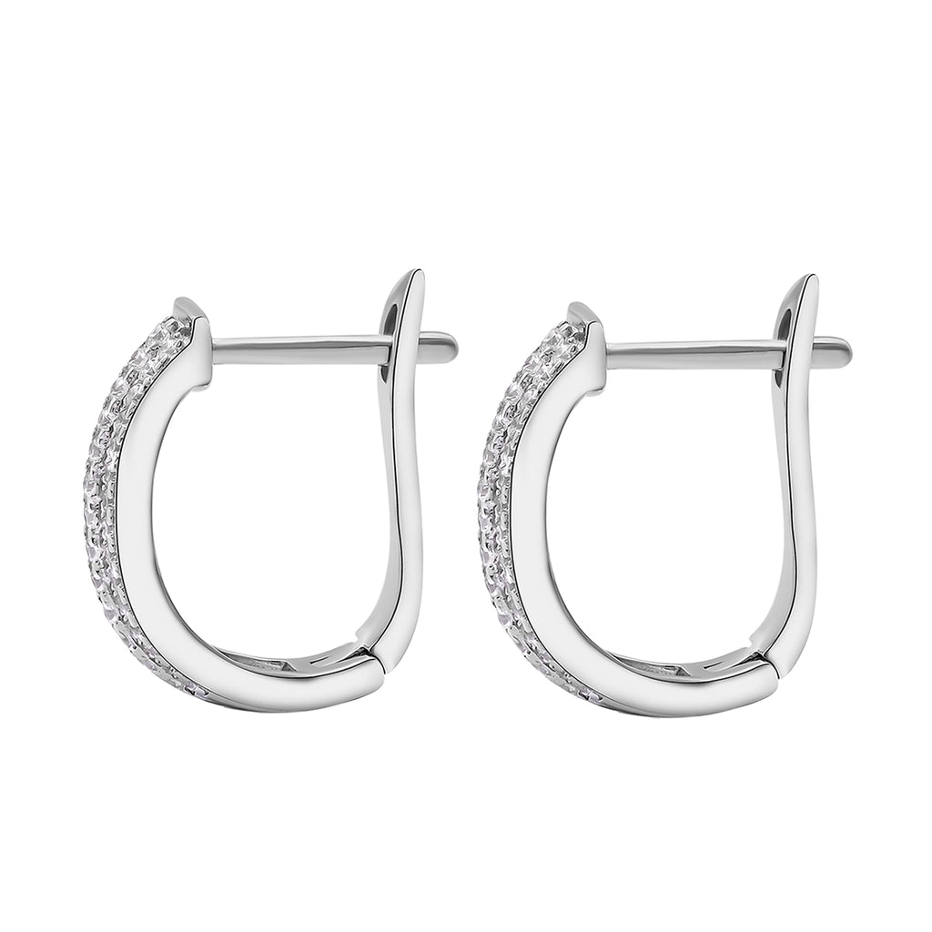 Lustro Stella - Weiße Zirkonia-Ohrringe, 925 Silber rhodiniert ca. 1.29 ct