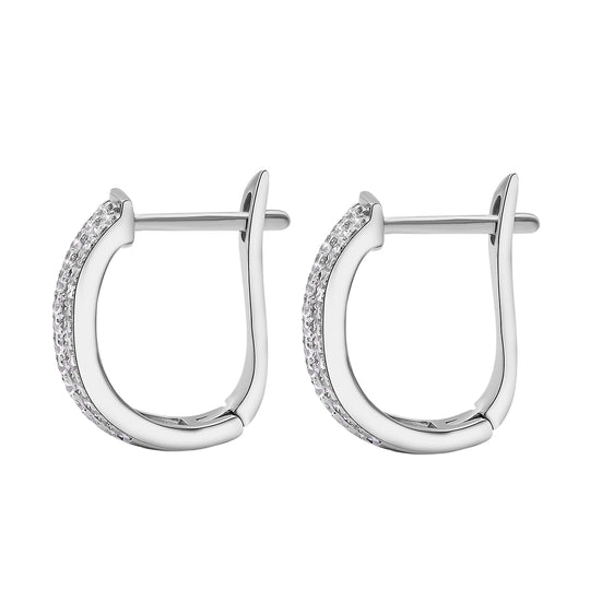 Lustro Stella - Weiße Zirkonia-Ohrringe, 925 Silber rhodiniert ca. 1.29 ct