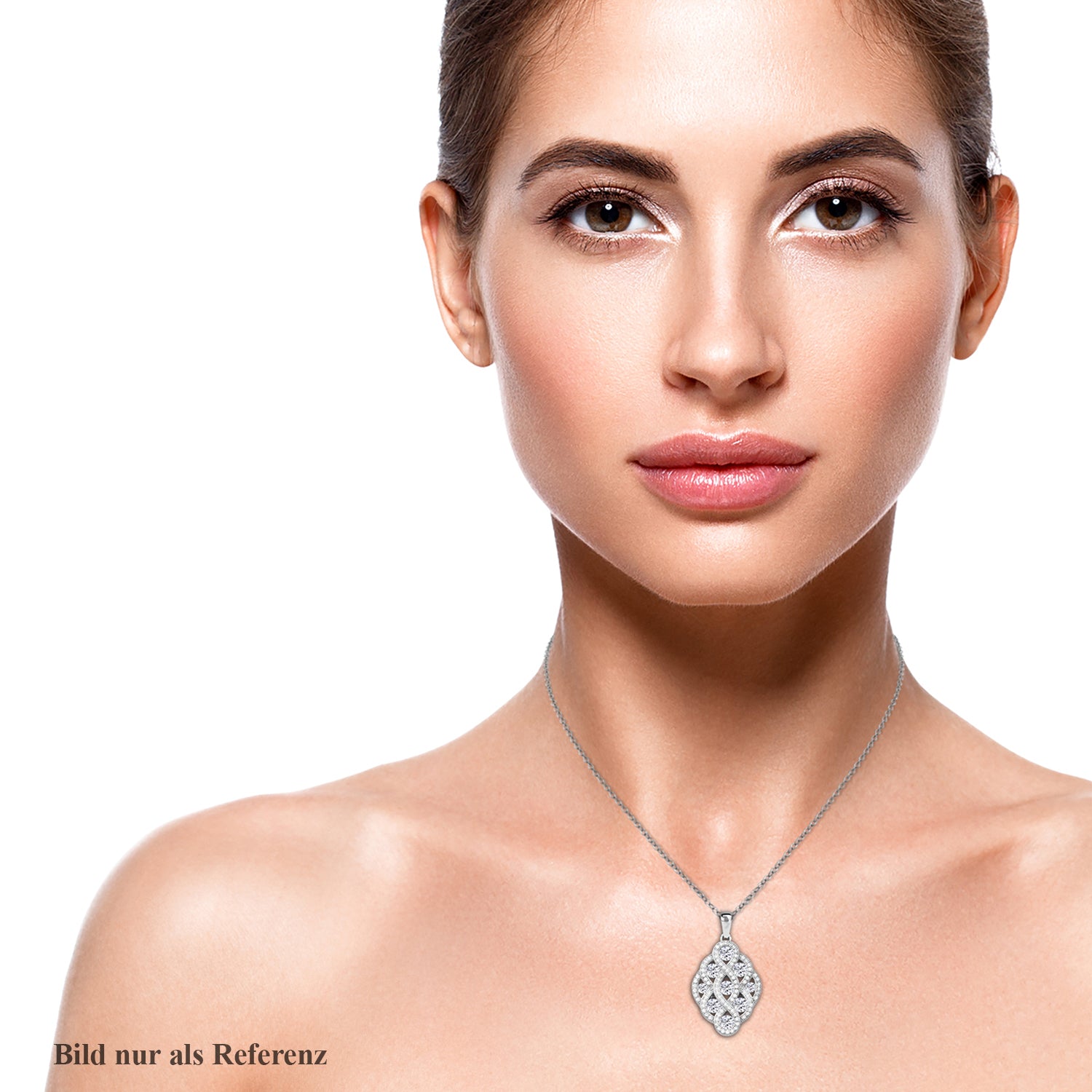 Lustro Stella - Weißer Zirkonia-Anhänger, 925 Silber rhodiniert ca. 1.73 ct