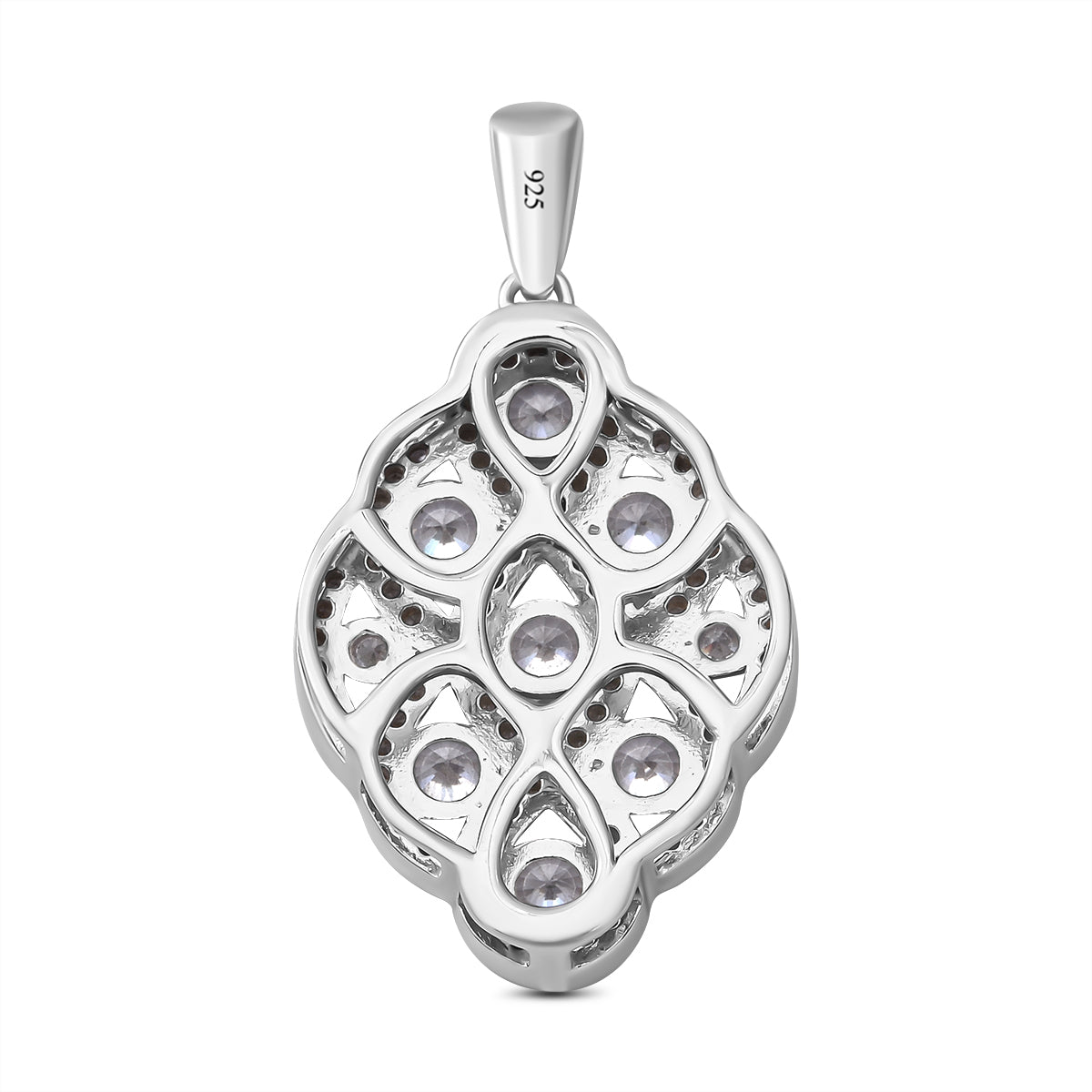 Lustro Stella - Weißer Zirkonia-Anhänger, 925 Silber rhodiniert ca. 1.73 ct