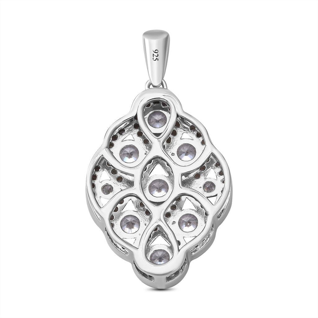 Lustro Stella - Weißer Zirkonia-Anhänger, 925 Silber rhodiniert ca. 1.73 ct