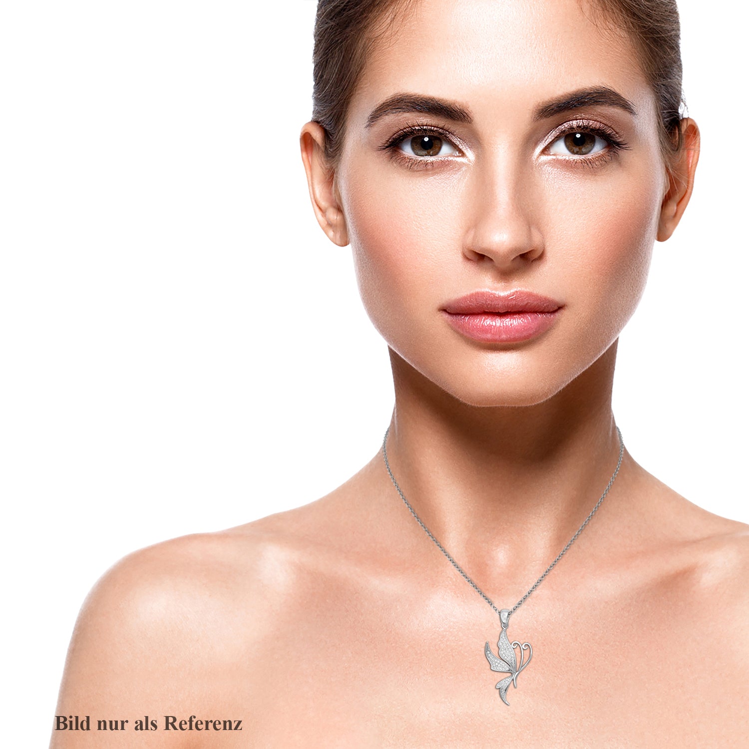 Lustro Stella - Weißer Zirkonia Anhänger, 925 Silber rhodiniert ca. 0,83 ct