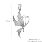 Lustro Stella - Weißer Zirkonia Anhänger, 925 Silber rhodiniert ca. 0,83 ct