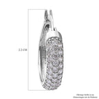 Lustro Stella - Weiße Zirkonia-Ohrringe, 925 Silber rhodiniert ca. 1.00 ct