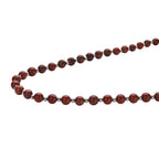 Rote Jaspis Halskette, ca. 50 cm, reiner Edelstahl ca. 162,50 ct