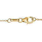 AA äthiopisches Smaragd und weißes Zirkon Collier, ca. 45 cm, 925 Silber Gelbgold Vermeil ca. 1.48 ct