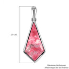 Norwegischer Thulit-Anhänger, 925 Silber platiniert ca. 8.26 ct