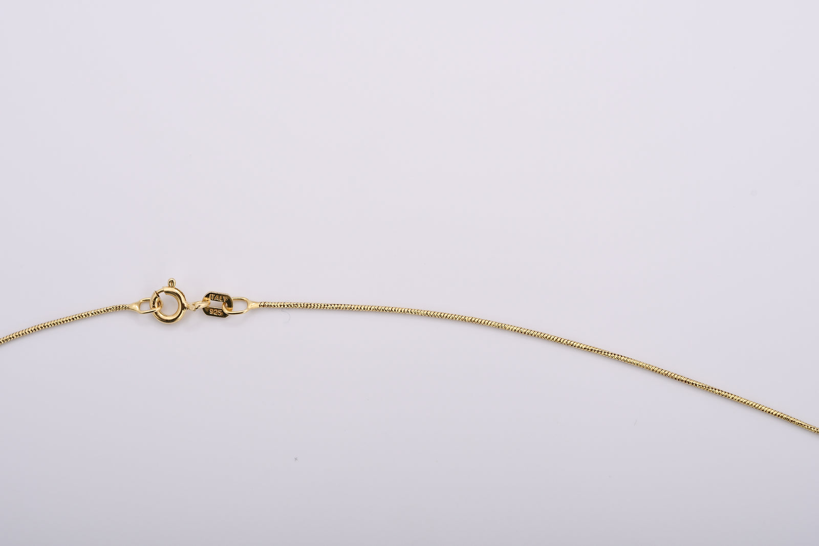 Italienische Schlangen-Kette, ca. 50 cm, 925 Silber vergoldet