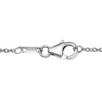Norwegische Thulit-Halskette, ca. 45 cm, 925 Silber platiniert ca. 14.54 ct