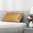 Serenity Night - 100% Maulbeerseide Sommerseidendecke mit Seidenfüllung Daunenkissen und Seidenkissenbezug Gold