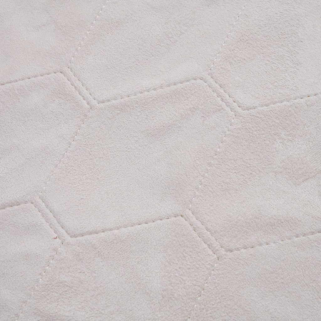 Seidenweicher und langfloriger Kunstfellteppich, 100x60 cm, grau