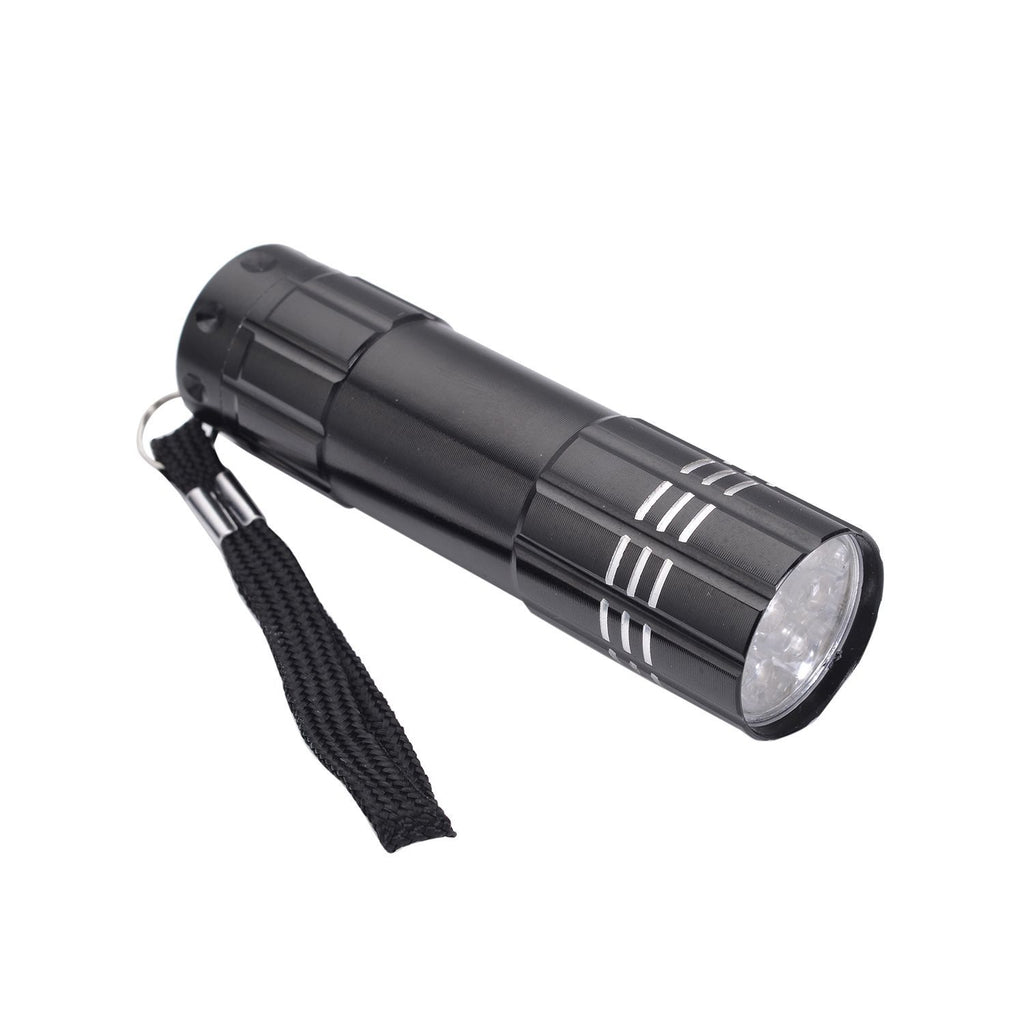 Mini-UV-Licht Taschenlampe, Metall, Kratzfest, (AAA Batterien nicht inklusive), 150g