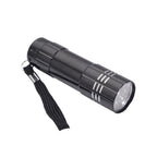 Mini-UV-Licht Taschenlampe, Metall, Kratzfest, (AAA Batterien nicht inklusive), 150g