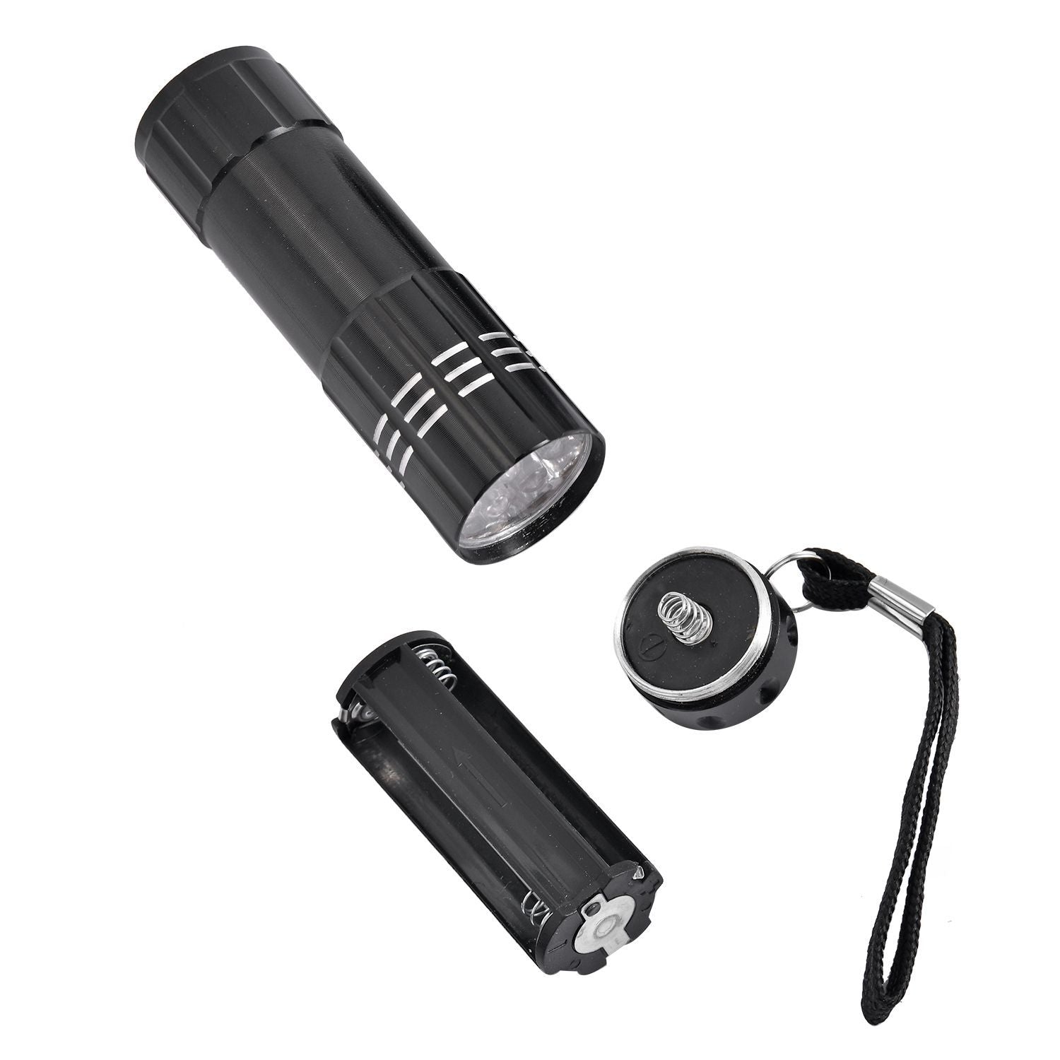 Mini-UV-Licht Taschenlampe, Metall, Kratzfest, (AAA Batterien nicht inklusive), 150g